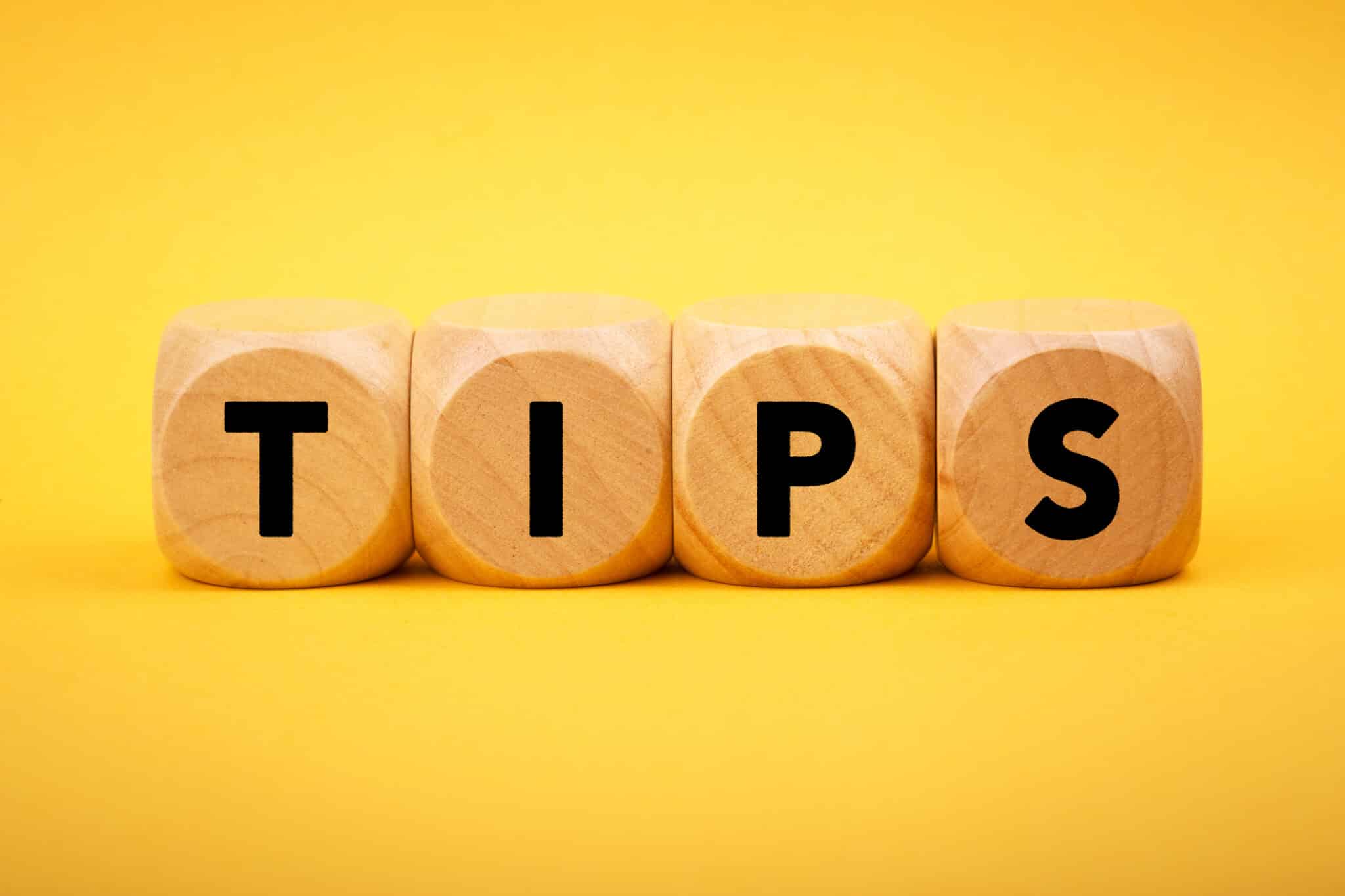 Wooden Blocks With Tips Text, Winter HVAC Checks.